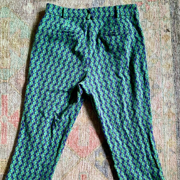 Anthropologie patterned cropped, fitted trousers - Picture 2 of 3